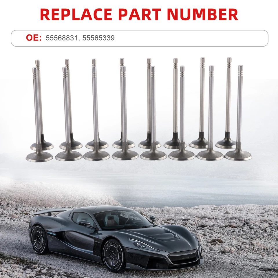 Intake Exhaust Valves For 2013-2019 Buick Encore 2011-2015  Chevrolet Cruze 1.4L Foto 4 de 4