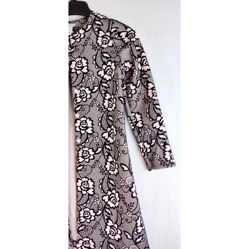 Girls Fancy Coat Jacket Floral Flocked Blush Black Sz12 Sweet Heart Rose Glitter - Picture 3 of 12