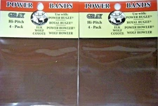 ELK INC POWER BUGLE WOLF POWER HOWLER REPLACEMENT BANDS GRAY HIGH PITCH (2 pack)