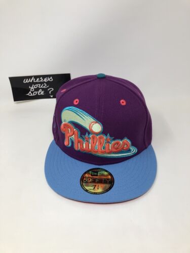 New Era Fitted Lids Hat Drop Main Stage Philadelphia Phillies sz 7 3/8 59fifty - Picture 1 of 12