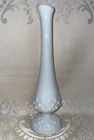 Fenton White Milk Glass 9 Inch Bud Vase Hobnail Pattern