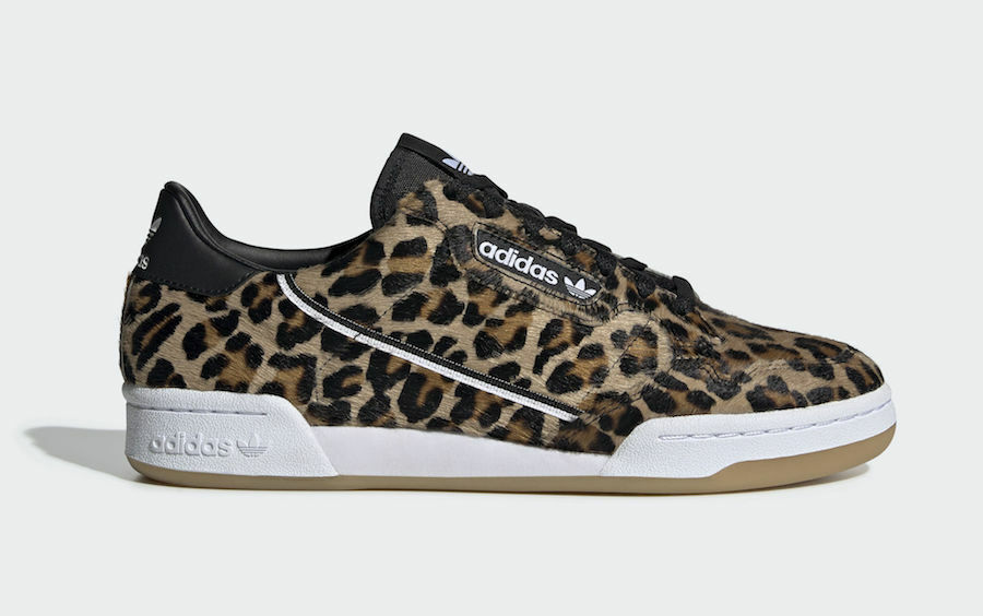 adidas originals continental 80 leopard print