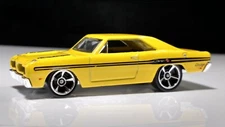 Hot Wheels 1974 Brazilian Dodge Charger Yellow Detailed Black Interior