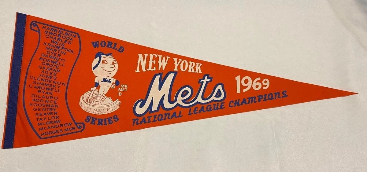 Baseball New York Mets 1969 Vintage Sports Pennants and Flags for