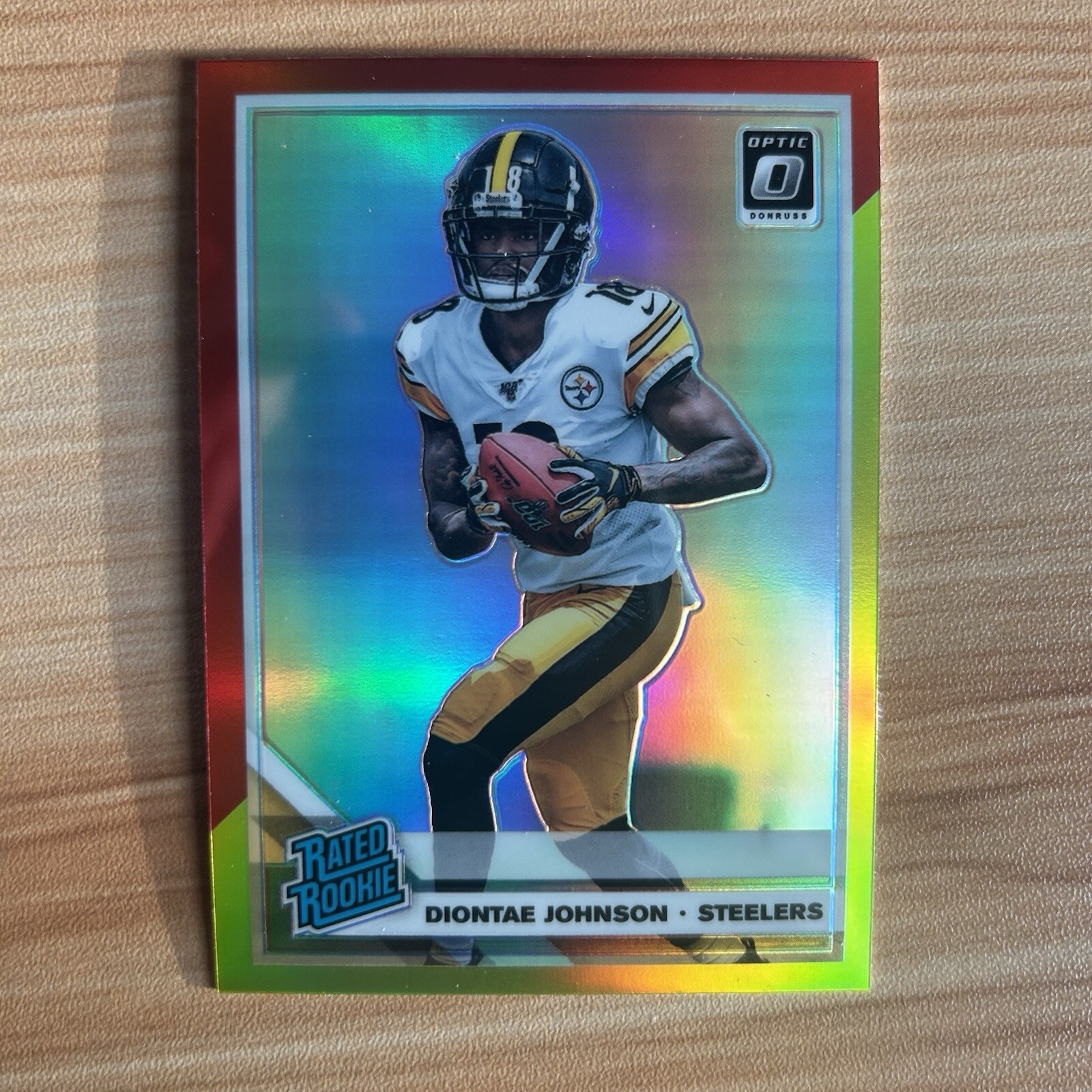 2019 Panini Donruss Optic Diontae Johnson Rated Rookie Red & Yellow #177