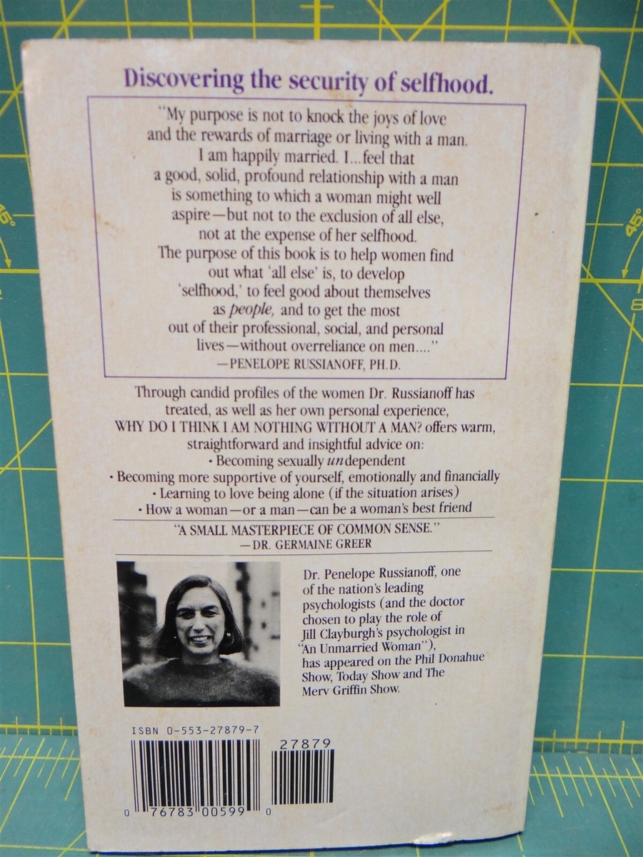 dr klows woman boy paperbooks Why Do I Think I am Nothing Without a Man? Penelope Russianoff 1984 Paperback the overarching reception of Can You Stack Tesamorelin Soap for Smooth Skin Paint Code:Match Paint by VIN