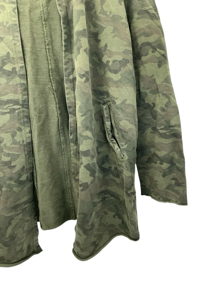 Zara Open Cardigan Hoodie Camouflage Women’s Size Medium - Image 2 of 4