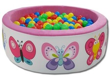 Ballpool Kugelbad Bällchenbad Odolland Bällchenpool 300 Bällen Schmetterlinge