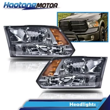 1Pair Amber Corner Headlights Headlamps Fit For 2009-2012 Ram 1500 2500 3500