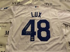 Gavin Lux Rookie Auto L.A. Dodgers Jersey w/ MLB Debut Inscription - Fanatics 