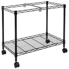 Mount-It! Rolling File Cart with Folder Rack, Refurbished