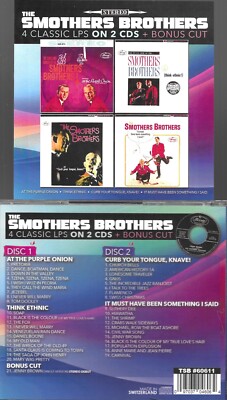 SMOTHERS BROS PURPLE ONION/THINK ETHNIC/CURB TONGUE/SOMETHING I SAID-4 LPS/2 CD