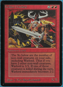 Keldon Warlord Beta SLIGHTLY PLD Red Uncommon MAGIC CARD (ID) ABUGames Keldon Warlord Beta SLIGHTLY PLD Red Uncommon MAGIC CARD (ID) ABUGames
