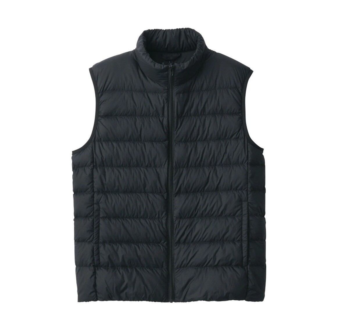 Muji Men's Recycled Nylon Lightweight Down Vest Black Size S