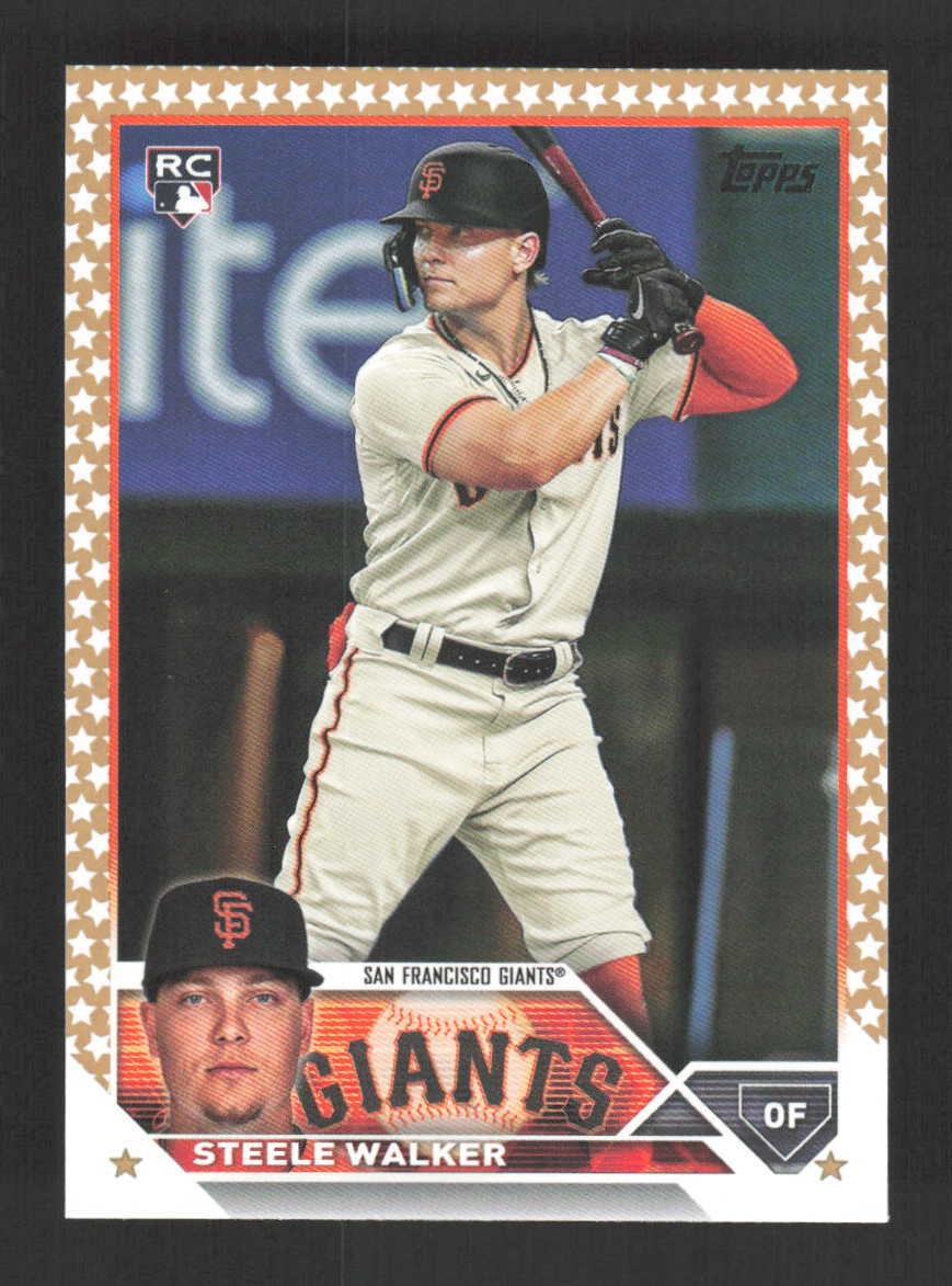 Steele Walker RC 2023 Topps  Gold Star San Francisco Giants #264