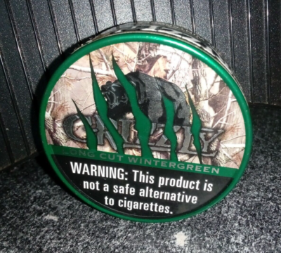 EMPTY GRIZZLY 2017 bEAR cLaw Tin RARE for Crafts SMOKELESS NO TOBACCO  Mudjug