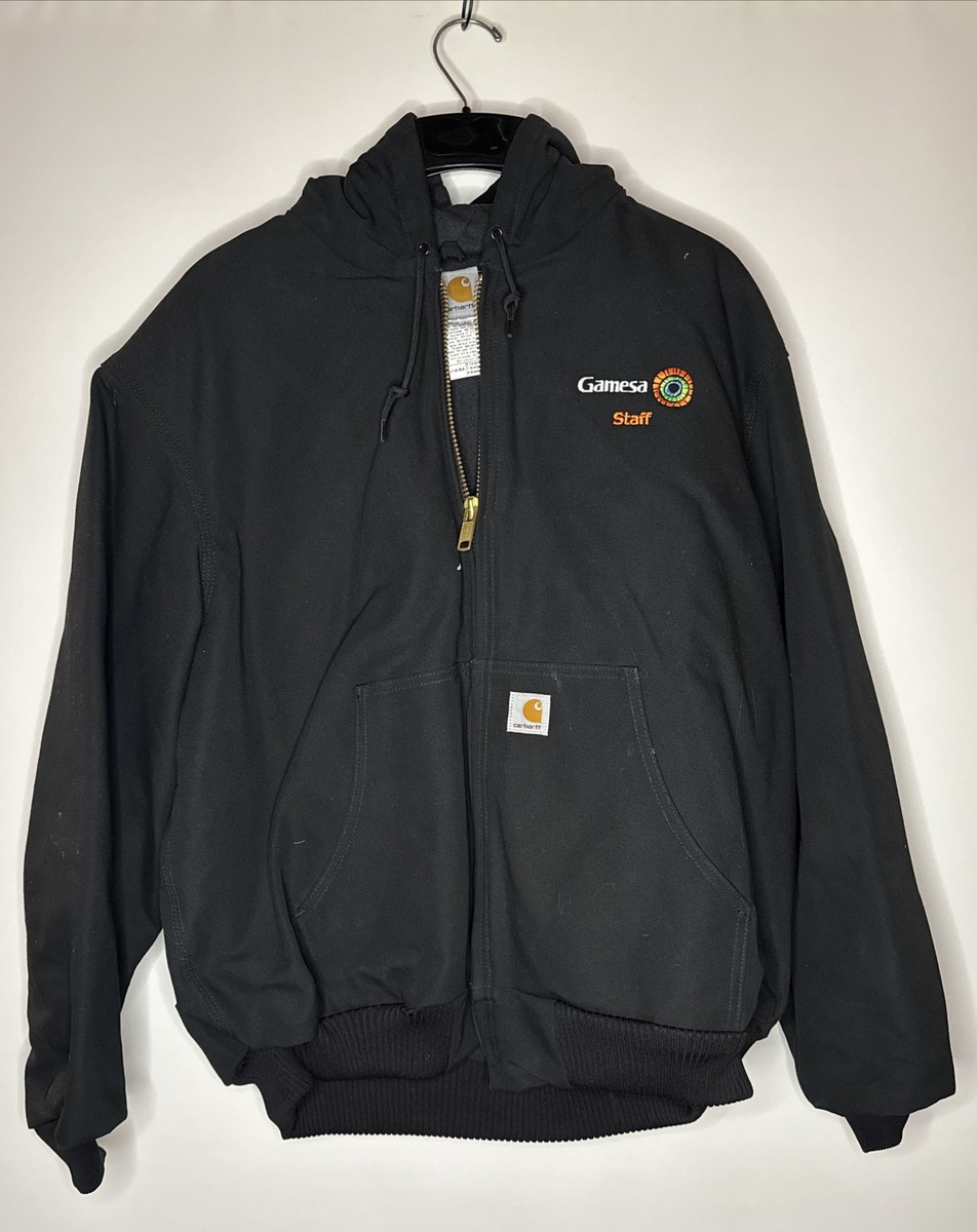 Carhartt J140 Hooded Duck Canvas Jacket Men's Lined Coat Carhartt J140 Hooded Duck Canvas Jacket Men's Lined Coat