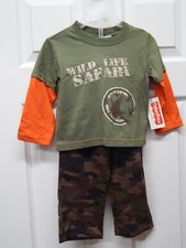 Fisher Price 2 Pc Outfit - Wild Life Safari--12 Months-NWT
