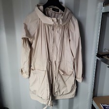 Oui & Co Womens Cream Raincoat Uk Size 16