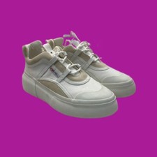 Image of SUPERGA 2922 HyperBubble Cotu Suede Chunky Platfrom Trainers, White, UK 6.5/EU40