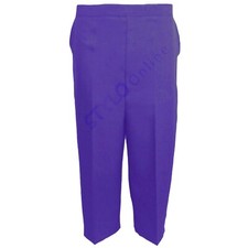 LADIES CROPPED TROUSERS WOMENS 3/4 THREE QUARTER ELASTICATED CAPRI CROP PANTS