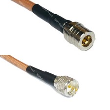 RG400 QMA MALE to MINI UHF MALE RF Cable FAST-SHIP LOT