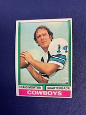1974 Topps Football #161 Craig Morton - Dallas Cowboys QB - High End!  