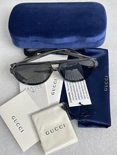 GUCCI GG 0935 Clear Gray Silver Frame 006 Sunglasses Gray Lens GG0935S 60-12-145