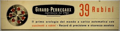 Girard Perregaux- Tisch Karton Ausstellung Original Pubblicitaria- '50