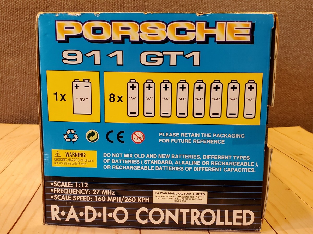 1996 Porsche 911 GT1 Digitcon Mobil 1 Race R/C Car 1:12 1996 Porsche 911 GT1 Digitcon Mobil 1 Race R/C Car 1:12