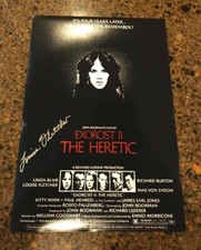 * LOUISE FLETCHER * signed 12x18 poster * THE EXORCIST 2: THE HERETIC * COA