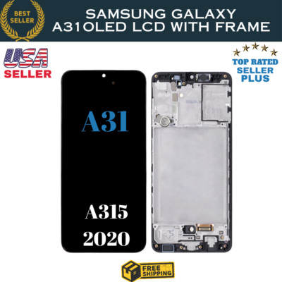 OLED For Samsung Galaxy A31 A315 2020 LCD Display Touch Screen Digitizer +Frame 