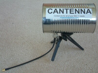 CANTENNA TRIPOD RP-SMA / Type N pigtail WiFi 802.11b/g NETSTUMBLER WARDRIVING