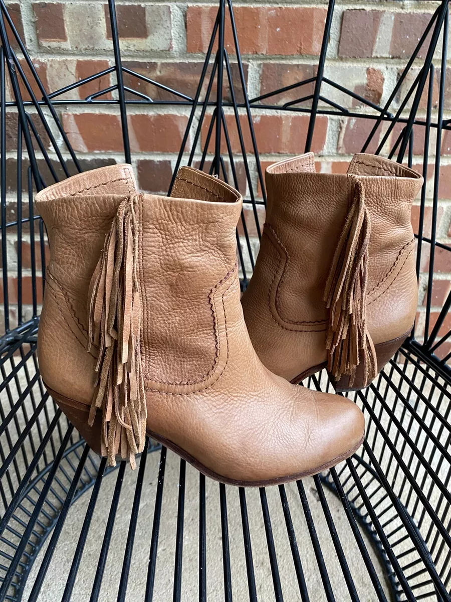 Sam edelman louie clearance fringe ankle boots