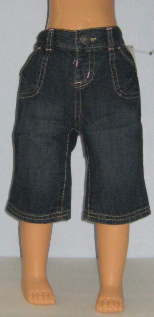 New Old Navy Medium Blue Size 3-6 Months Girls Pintucked-Pocket Jeans
