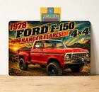 Ford F-150 Ranger Flareside 4×4 1978 Vintage Truck Metal Tin Sign Poster 20x30cm