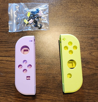 Nintendo Switch Joy-Con Shell Replacement Set   Pastel Purple & Yellow Custom Ho