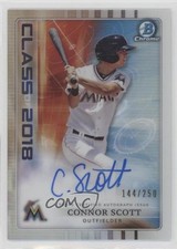 2018 Bowman Draft Class of 2018 Auto 144/250 Connor Scott #C18A-CSC Auto 9bg