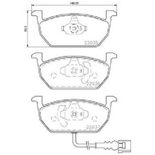 Satz Bremsbeläge 24574415 Bremsklötze vorne für VW Golf 7 5G1 AM1 BA5