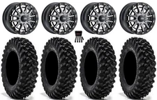 ITP SD10 Bdlk 15x6.5 Wheels GM 32" Warrior XT Tires Can-Am Maverick R