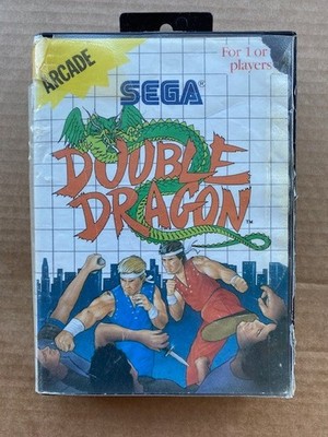 SEGA MASTER SYSTEM DOUBLE DRAGON SPIEL VERPACKT MIT ANLEITUNG GETESTET UND FUNKTIONSFÄHIG