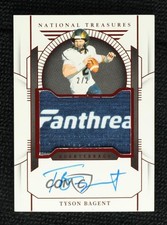 2024 Panini National Treasures Collegiate Brand Logo 2/2 Tyson Bagent Auto 3s8