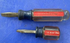 Vintage Craftsman 41586 U PR 5/16"  & 4151 U PR 1/4 “ Stubby Screwdrivers