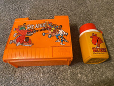 Fiambrera de plástico Fat Albert and the Cosby Kids 1973 vintage con termo como nueva