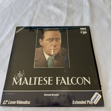 The Maltese Falcon LASERDISC Extended Play Classic W/ Humphrey Bogart CBS Fox 25