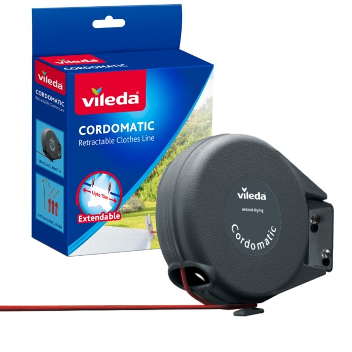 Vileda Cordomatic Automatic Retractable clothes washing Line Indoor outdoor 15m