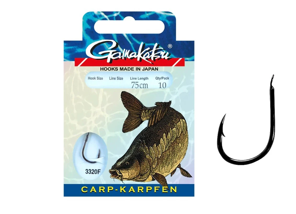 Lot 5 Hameçons Gamakatsu Big Bait NS Taille 6/0 - Noirs, Pour Pêche Eau Douce Et Salée