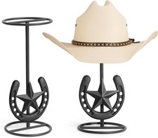 Cowboy Hat Stand, Hat Display Stand Tabletop, Western Horseshoe Decor, Cowboy Ha