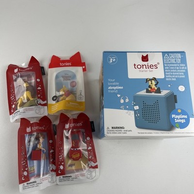 Bundle Tonies Starter Set Box Audio Player Playtime Songs Blue + Lion King, Cars