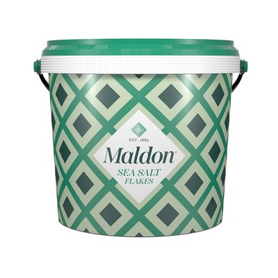 Maldon Salt, Sea Salt Flakes, 3.1 lb, Bulk Tub, 49.6 Ounce (Pack